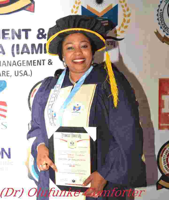 OFFICIAL: “Another feather added”; OYSHA Ibadan North Constituency1 Hopeful Hon(Dr) Olufunke Comforter ‘Olutunu Dee’ Bags America University’s Honorary Doctorate Degree[WatchVideo]