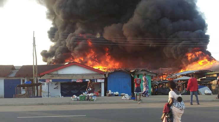 Just In:Popular Bodija Market On Fire