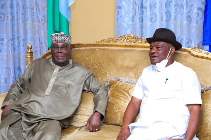 Just In:Atiku,Wike Meet In Abuja As PDP Begins Reconciliation