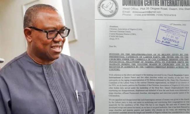 JUST-IN: CAN Breaks Silence Over Alleged N2 Billion Monetary Gift By Peter Obi, Reveals Next Action