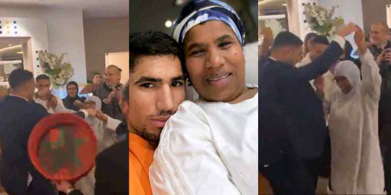 WATCH VIDEO As Hakimi And His Mother Throw A Big Party After His Ex-Wife Failed To Take All His Properties