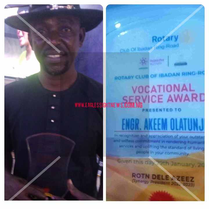 Breaking: Oyo PDP PRO, Olatunji Receives  Vocational Service Award, Dedicates Achievement to Governor Makinde(Video+Photos)