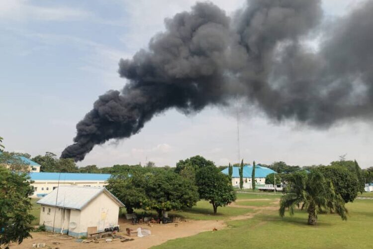 BREAKING: Explosion Rocks Nigerian  Air Force