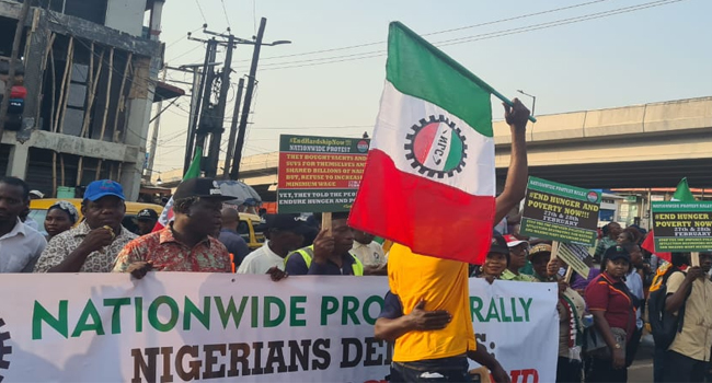 Economic Hardship:NLC Starts Protests In Lagos,Ibadan Other Parts Of The Country (Details)