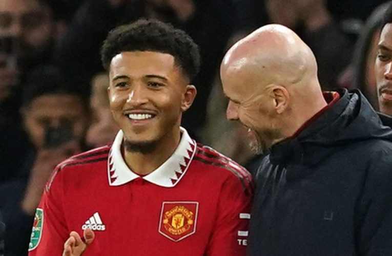 Transfer: Sancho returns to Man Utd training after talks with Ten Hag