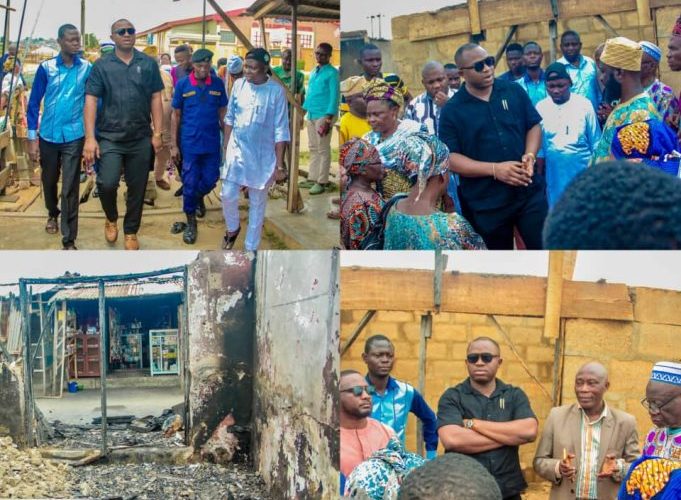 Gbaremu Market Inferno: Ibadan North Council Boss, Olufade Donates N1 Million to Support Victims