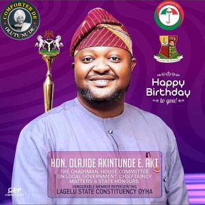 Birthday:Comforter Cheers Colleagues , Akintunde Olamide AKT