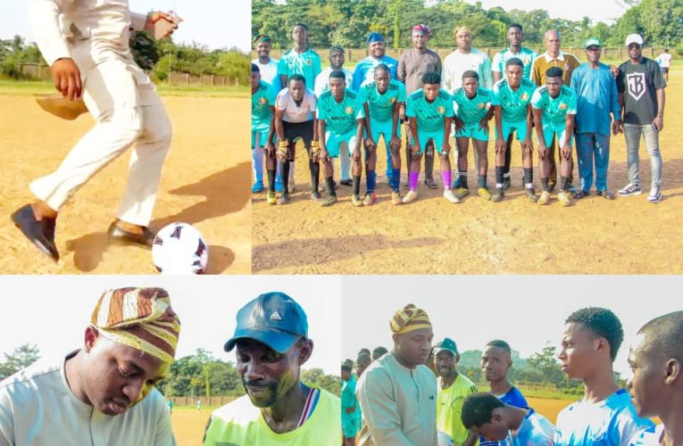 Council Chairman, Olufade Officially Kicks Off Under-18 Football Competition In Ibadan North LG