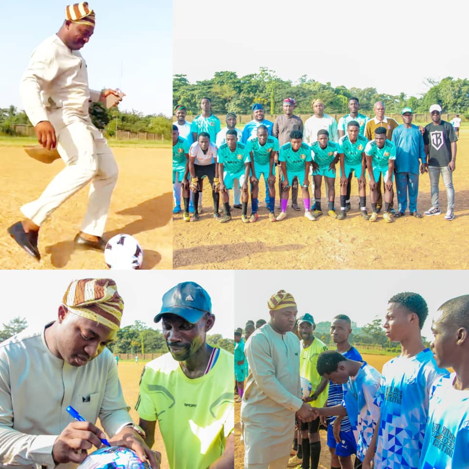 Council Chairman, Olufade Officially Kicks Off Under-18 Football Competition In Ibadan North LG