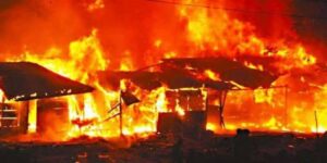 Inferno Engulfs Popular Ibadan Spare Parts Market , Days after Stampede