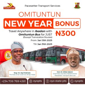 OMITUNTUN Buses in Ibadan 