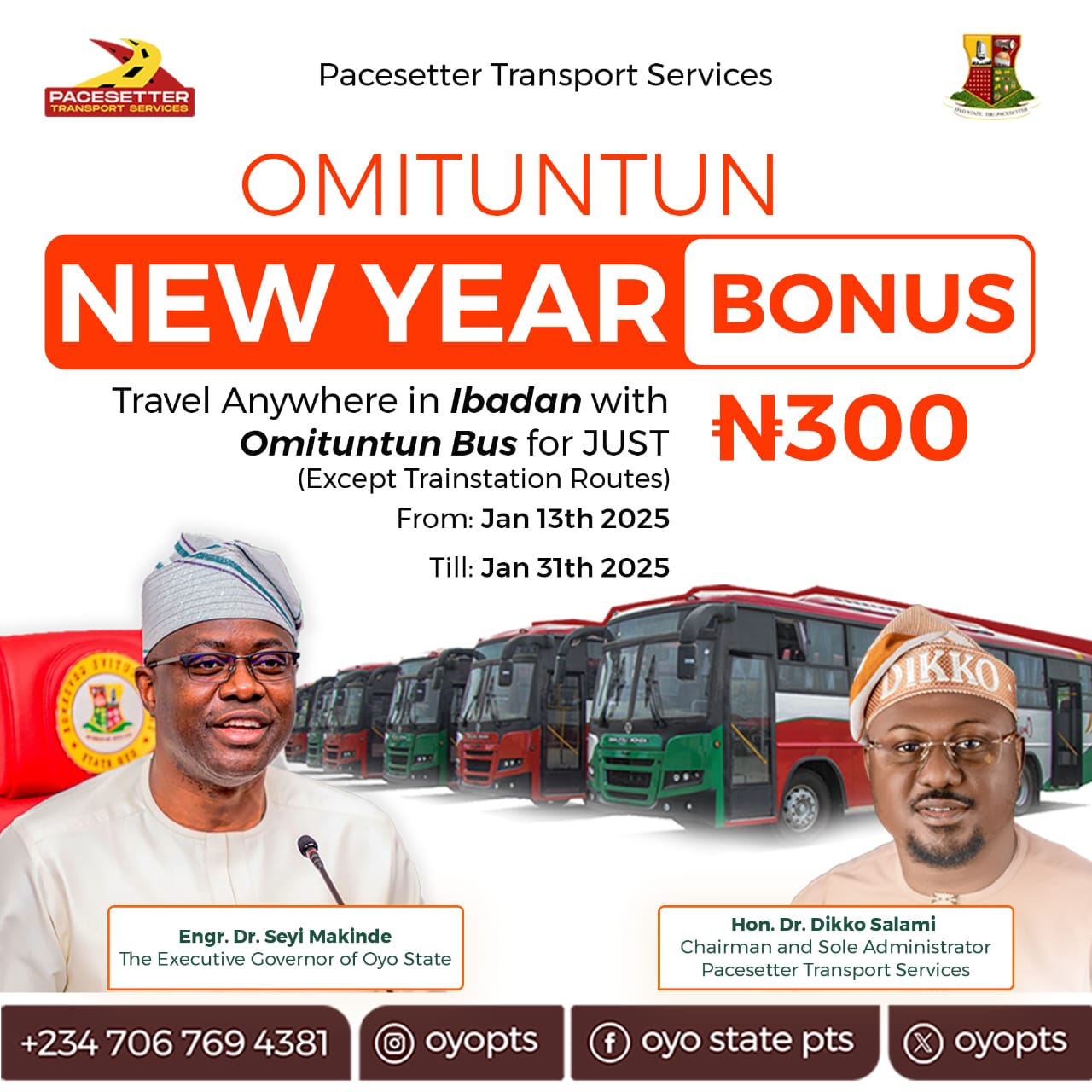 OMITUNTUN Buses in Ibadan