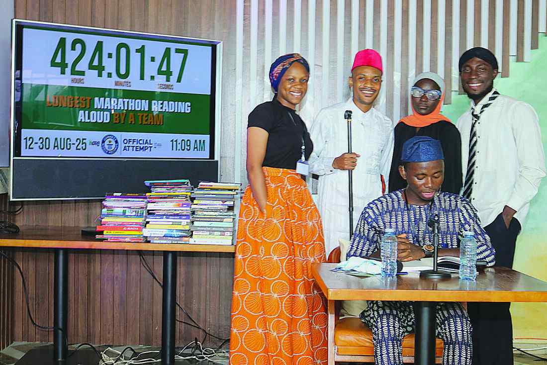 Nigerian Group Completes 431-Hour Reading Marathon in Guinness World Record Attempt