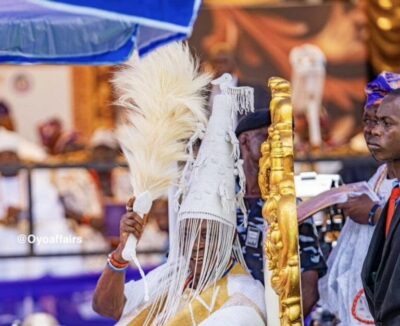 BREAKING: Tinubu Arrives Mapo Hall for Olubadan Coronation (Watch Video)