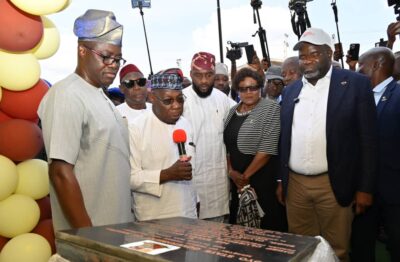 Makinde making Ibadan liveable, Obasanjo says at commissioning of Mega Bus Terminal