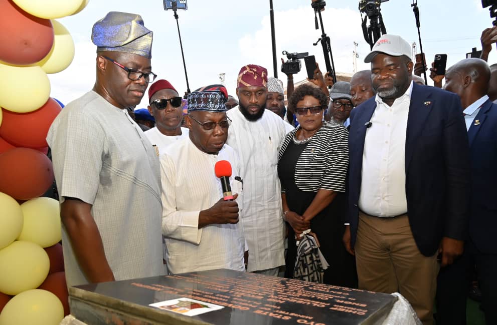 Makinde making Ibadan liveable, Obasanjo says at commissioning of Mega Bus Terminal
