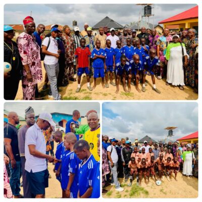 116 teams battle for the trophy as Akeem Olatunji Kicks Off Primary School Football Competition in Oluyole