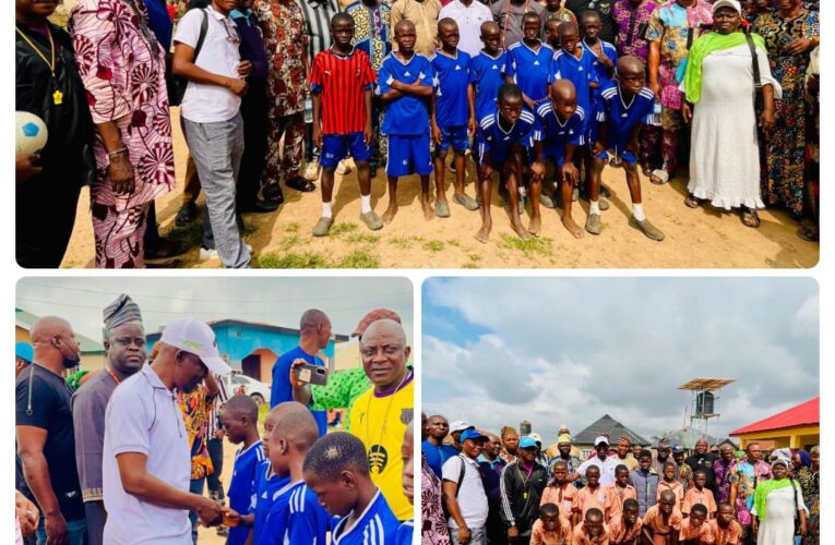 116 teams battle for the trophy as Akeem Olatunji Kicks Off Primary School Football Competition in Oluyole