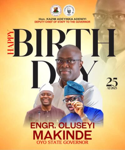 A Rare Gift To Oyo State: Hon. Kazim Adeyinka Bibire Celebrates His Principal, Gov. Makinde, At 58