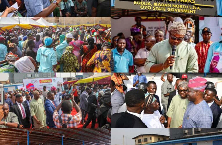 Olufade Delivers Landmark Bodija Market Project As Seyi Makinde Commissions 540 Shops, Motor Park