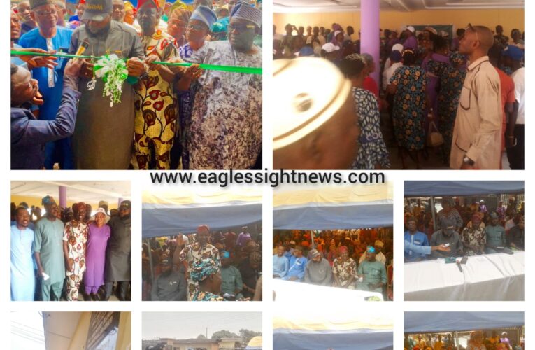 Breaking: Oluyole Agog as Olatunji Unites Leaders, Commissions Renovated Multipurpose Hall