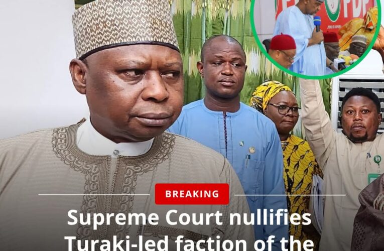 Just In:Supreme Court Nullifies PDP National Convention Held in Ibadan