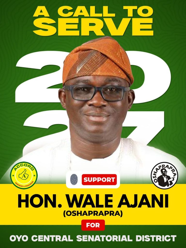 Wale Ajani: My Senatorial Ambition Is Service, Not Business as Usual