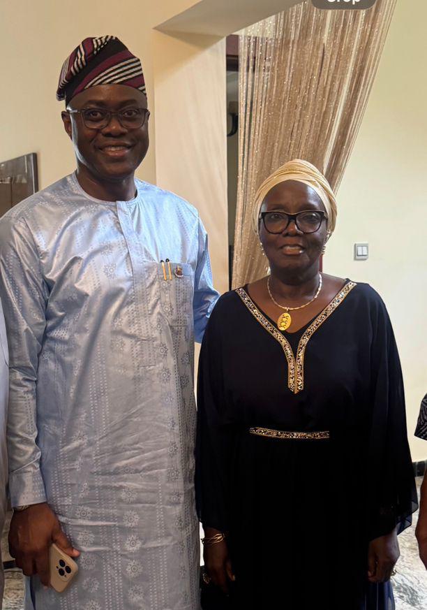 Makinde Visits Former House Leader Mulikat Akande-Adeola, Praised For Impactful Oyo Governance