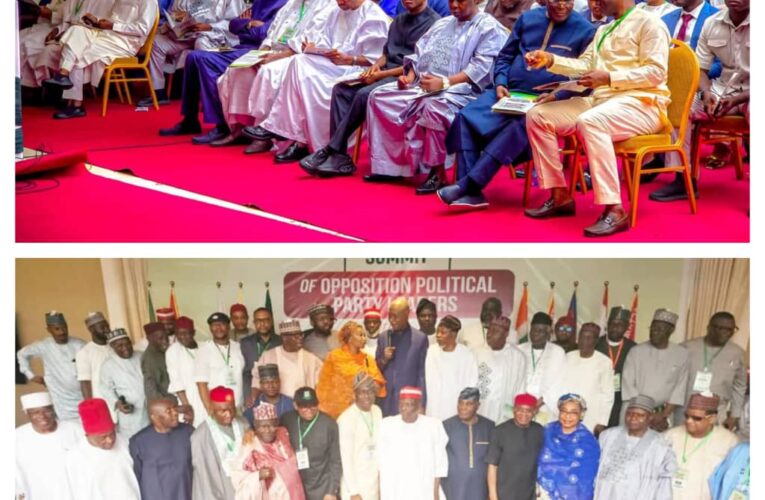 COMMUNIQUÉ: Opposition Parties Unveil “Ibadan Declaration,” Agree on Unified Strategy for 2027 Elections