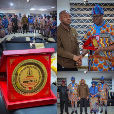 NISS Delegation Honours Ibadan North Chairman Olufade with Hospitality Award, Applauds Grassroots Security Efforts