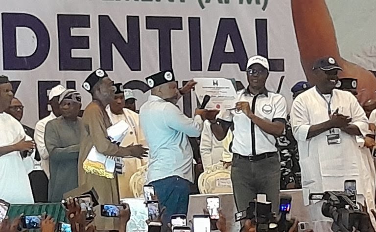 Just In: Makinde Emerges APM Presidential Candidate, Receives Certificate of Return