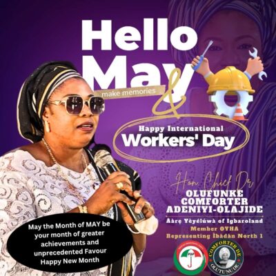 WORKERS’ DAY: “Workers Are the Engine Room of Progress” – Hon Comforter Hails Workers, Welcomes Constituents to New Month