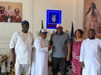 Breaking: OmoBarca Joins NDC, Received by Party Leader Sen. Seriake Dickson