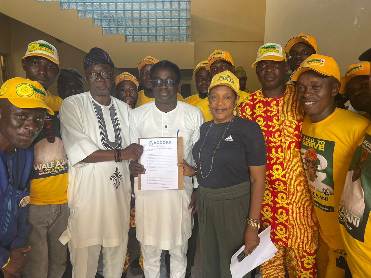 Ajani Picks Accord Expression of Interest Form, Vows Purpose-Driven Representation for Òyó Central