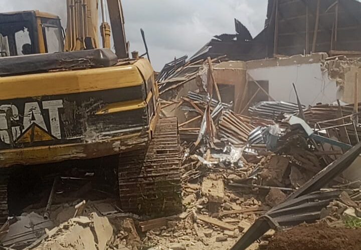 Breaking:Oyo Govt Demolishes Building Used by Kidnappers of Adelabu’s Sister, Nephews