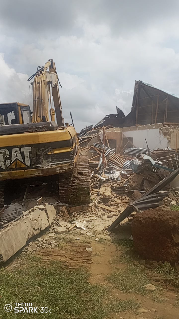 Breaking:Oyo Govt Demolishes Building Used by Kidnappers of Adelabu’s Sister, Nephews