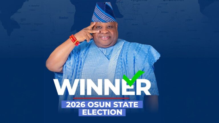 Breaking:Adeleke Secures Second Term as Osun Governor, INEC Declares(Full Story)