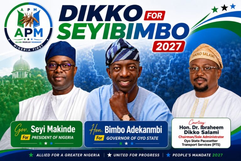 “You Are a Builder Par Excellence”Oyo PTS Chairman, Dikko, Hails Makinde, Backs Adekanmbi, Pledges Full Support for APM