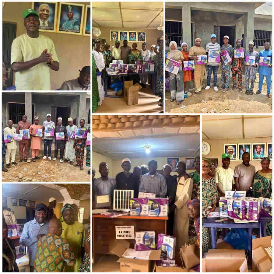 *Lawmaker, Waheed Akintayo Takes Lights Up Oluyole to Five Additional Wards*