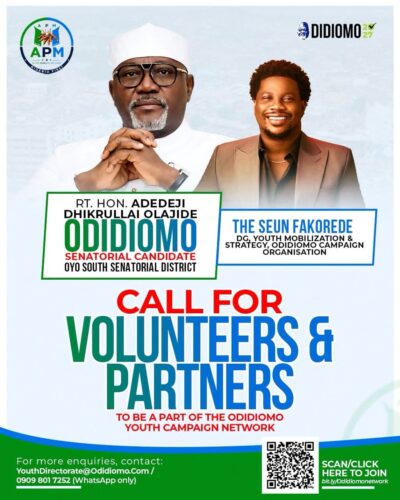Odidiomo Campaign Opens Youth Network to Young Nigerians Across Oyo South