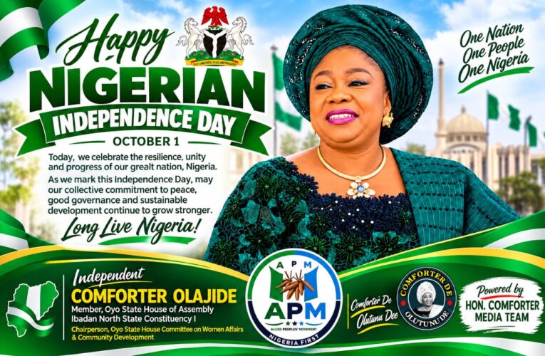 Nigeria @66: Hon. Comforter Extends Independence Day Greetings, Calls for Unity, Peaceful Coexistence and National Reset