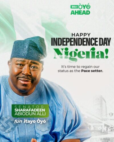 Alli Felicitates Nigerians on Independence Day, Canvasses Support for Tinubu, Other APC Candidates